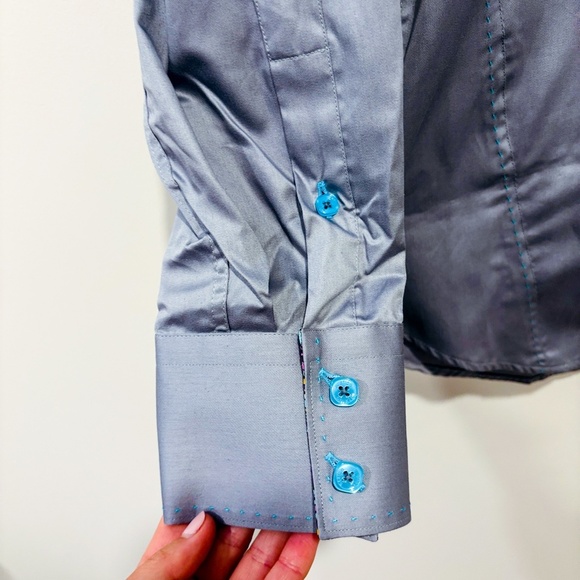 BERTIGO Grey Cargo Casual Button-Down Shirt | Medium * - Picture 4 of 8